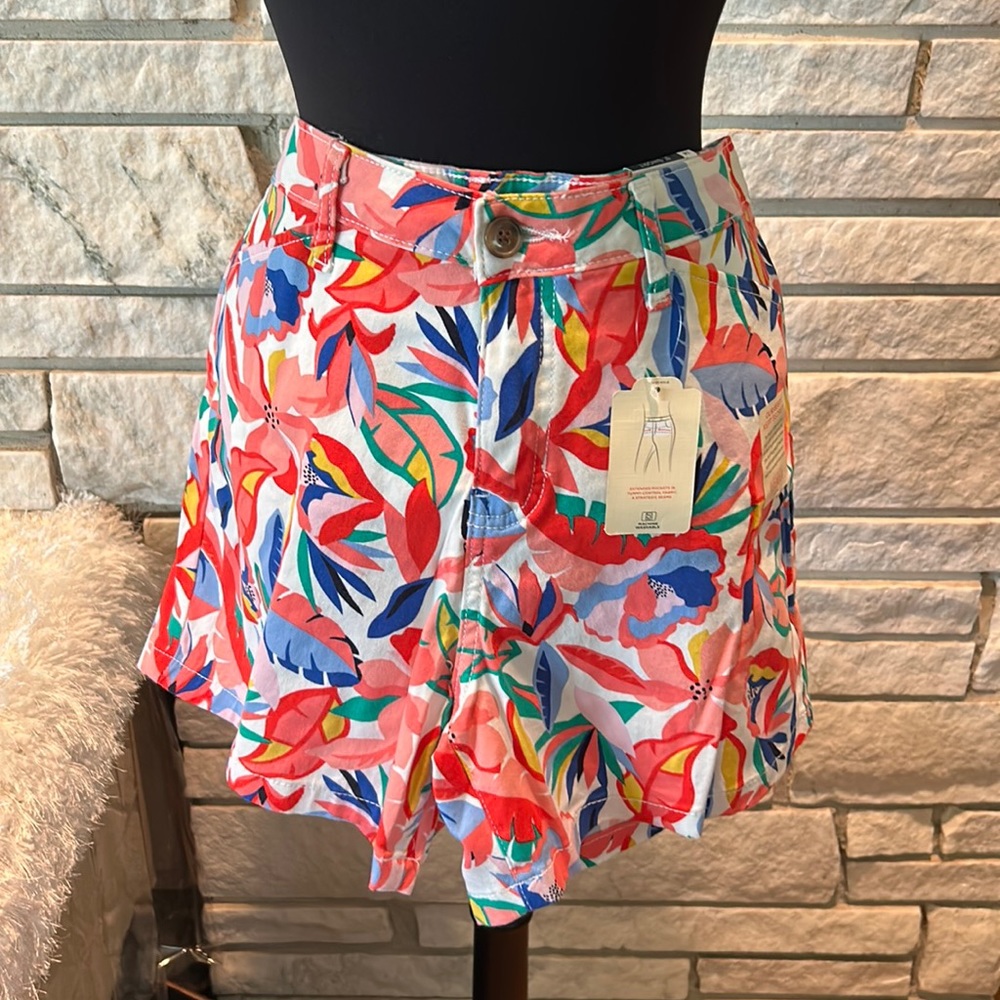 Saint John’s Bay orange, red and white shorts